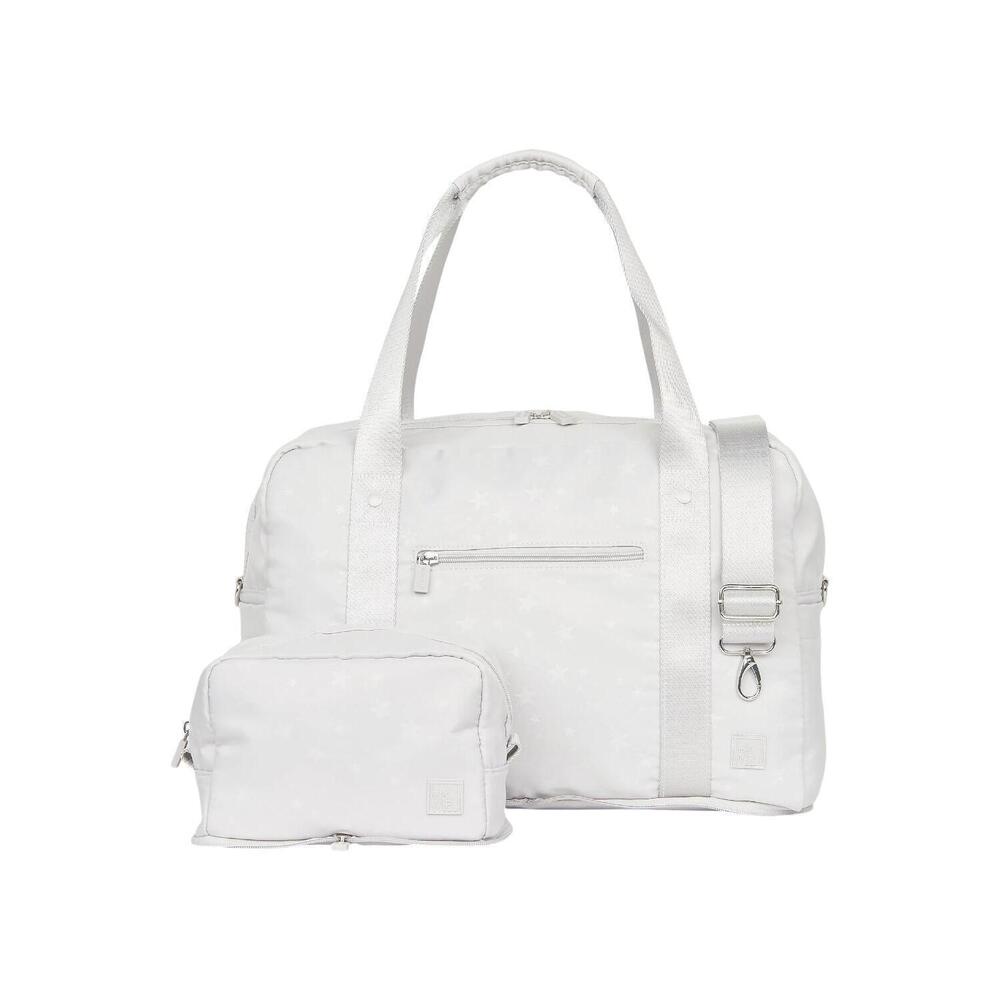IHKWIP The Packable Duffel Bag and Cosmetic Case Set Silver Star